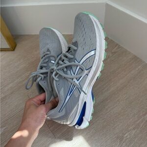 ASICS women’s Grey, blue, & Mint Running Shoes